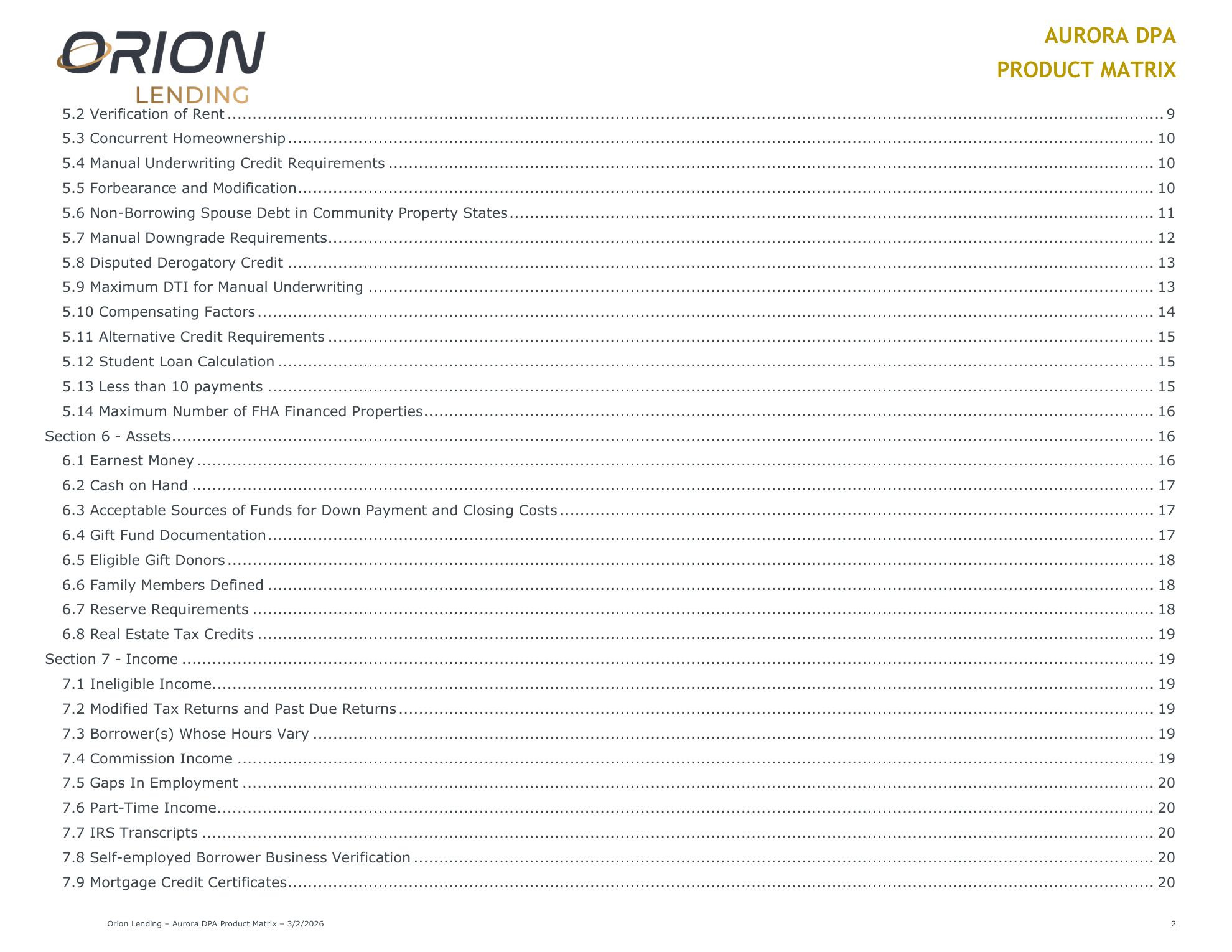 Aurora Down Payment Assistance Program - Page 3