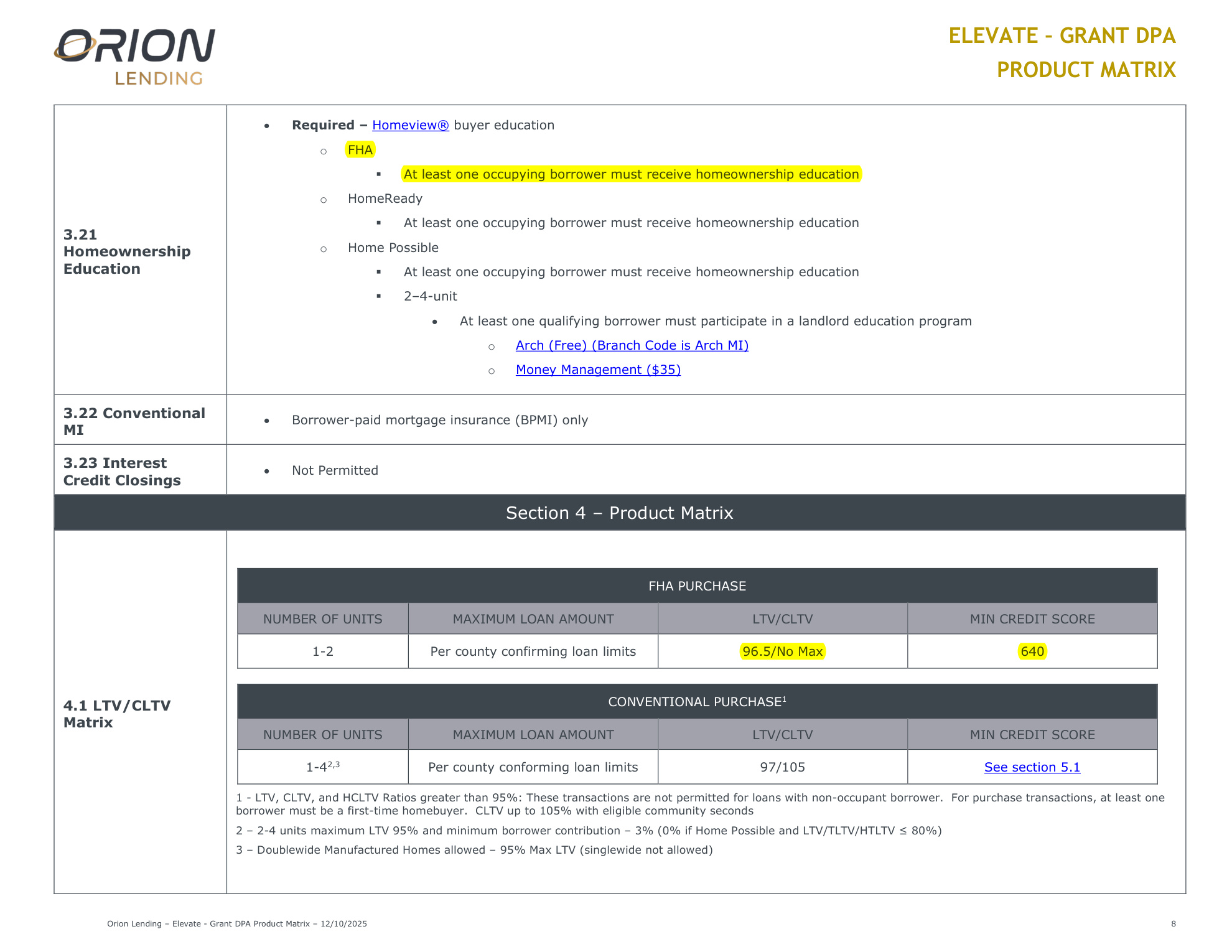 Elevate Down Payment Assistance Program - Page 9